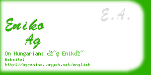 eniko ag business card